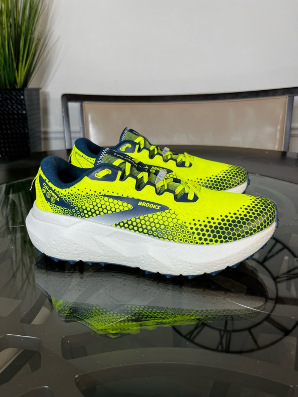 Brooks Caldera 6 trail running shoes  Nightlife/Titan/Oyster Men’s Sz 10.5 D